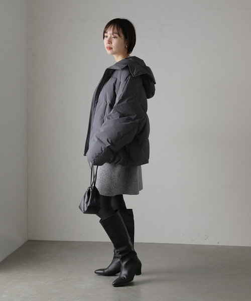 La TOTALITE(ラトータリテ)の「【UPPER HIGHTS/アッパーハイツ】ショートダウン(ダウンジャケット/コート・レディース・グレー/ベージュ/ブラック・FREE)」の17枚目の写真