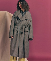 《UNISEX》【Italian Dead Stock Fabric】Prime-Over Stand Collar Coat/プライムオーバースタンドカラーコート【MAISON SPECIAL/メゾンスペシャル】