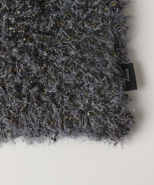 JEANASIS（ジーナシス）の「ラメニットトートBAG/240913（トートバッグ・レディース・ホワイト系その他/グレー系その他・FREE）」の5枚目の写真