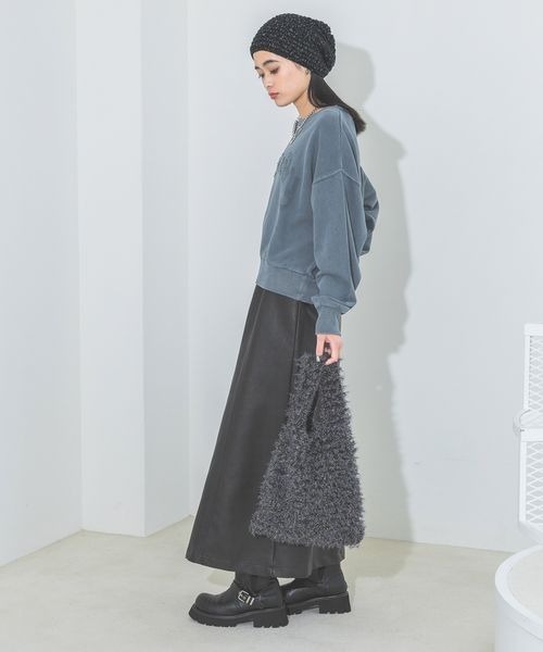 JEANASIS（ジーナシス）の「ラメニットトートBAG/240913（トートバッグ・レディース・ホワイト系その他/グレー系その他・FREE）」の13枚目の写真