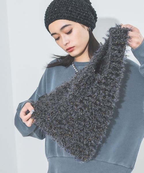 JEANASIS（ジーナシス）の「ラメニットトートBAG/240913（トートバッグ・レディース・ホワイト系その他/グレー系その他・FREE）」の14枚目の写真