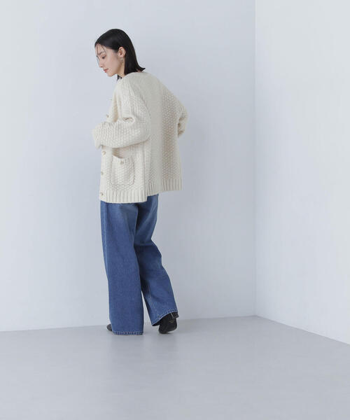 NATURAL BEAUTY BASIC（ナチュラルビューティーベーシック）の「◇ツイーディーボクシーカーディガン（カーディガン/ボレロ・レディース・ホワイト系その他/ブルー系その他/グレー系その他・FREE）」の9枚目の写真