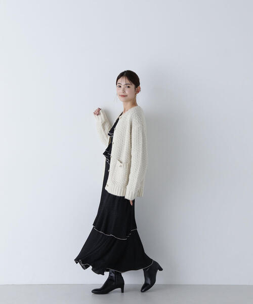 NATURAL BEAUTY BASIC（ナチュラルビューティーベーシック）の「◇ツイーディーボクシーカーディガン（カーディガン/ボレロ・レディース・ホワイト系その他/ブルー系その他/グレー系その他・FREE）」の15枚目の写真