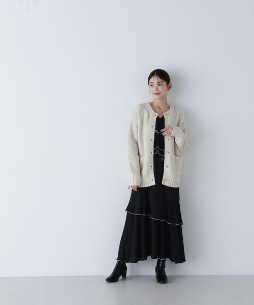 NATURAL BEAUTY BASIC（ナチュラルビューティーベーシック）の「◇ツイーディーボクシーカーディガン（カーディガン/ボレロ・レディース・ホワイト系その他/ブルー系その他/グレー系その他・FREE）」の17枚目の写真