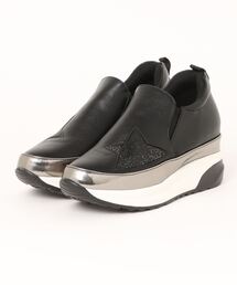 【MUUM】ムーム 厚底インヒールスリッポンスニーカー 150