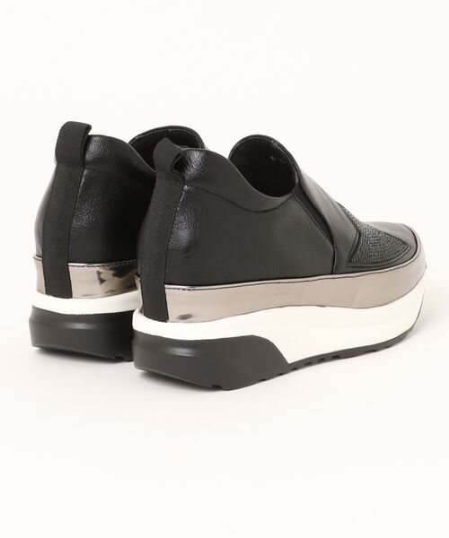 Parade（パレード）の「【MUUM】ムーム　厚底インヒールスリッポンスニーカー　150（スニーカー・レディース・ホワイト/ブラック/パイソン・M/L/LL/S）」の4枚目の写真