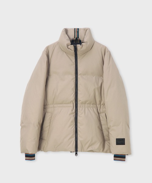 Paul Smith(ポールスミス)の「ウィメンズ シグネチャーストライプ ダウンコート / 245050 273C(ダウンジャケット/コート・レディース・ベージュ/ブラック・40/38)」の12枚目の写真