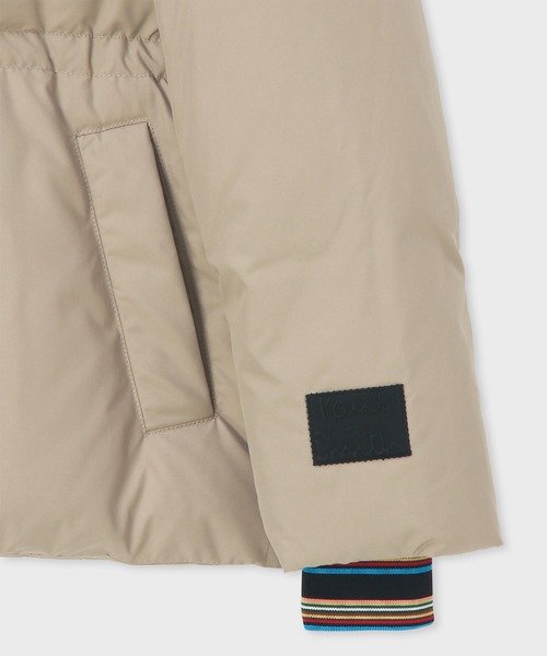 Paul Smith(ポールスミス)の「ウィメンズ シグネチャーストライプ ダウンコート / 245050 273C(ダウンジャケット/コート・レディース・ベージュ/ブラック・40/38)」の14枚目の写真