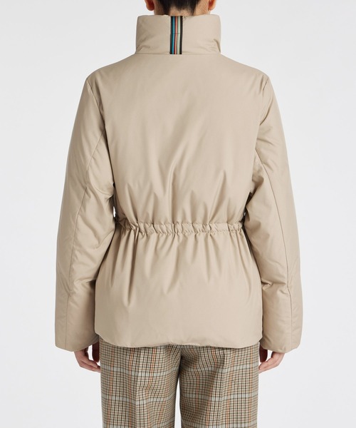 Paul Smith(ポールスミス)の「ウィメンズ シグネチャーストライプ ダウンコート / 245050 273C(ダウンジャケット/コート・レディース・ベージュ/ブラック・40/38)」の19枚目の写真