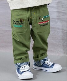 kladskap | 電車裾折り返しロング丈ストレートパンツ(チノパンツ)