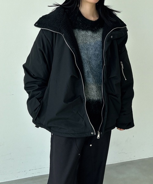 UNDERSTATEMENTs（アンダーステイトメント）の「【ユニセックス】ウール混配色ジャガードシャギーニット（ニット/セーター・メンズ・ブラック/チャコールグレー・LARGE/MEDIUM）」の17枚目の写真