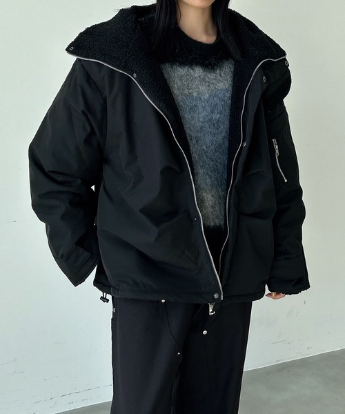 UNDERSTATEMENTs（アンダーステイトメント）の「【ユニセックス】ウール混配色ジャガードシャギーニット（ニット/セーター・メンズ・ブラック/チャコールグレー・LARGE/MEDIUM）」の18枚目の写真