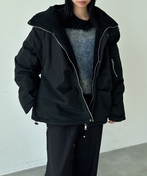 UNDERSTATEMENTs（アンダーステイトメント）の「【ユニセックス】ウール混配色ジャガードシャギーニット（ニット/セーター・メンズ・ブラック/チャコールグレー・LARGE/MEDIUM）」の19枚目の写真