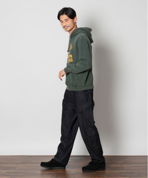 Alpha Industries（アルファインダストリーズ）の「ALPHA】デニム コンバット カーゴパンツ (ワイドシルエット / ミリタリー / ストリートスタイル)（カーゴパンツ・メンズ・ダークインディゴブルー・S/M/L/XL）」の11枚目の写真