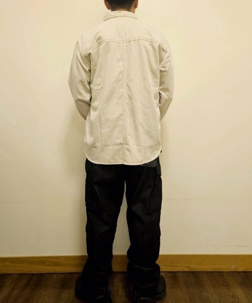 Alpha Industries（アルファインダストリーズ）の「ALPHA】デニム コンバット カーゴパンツ (ワイドシルエット / ミリタリー / ストリートスタイル)（カーゴパンツ・メンズ・ダークインディゴブルー・S/M/L/XL）」の19枚目の写真