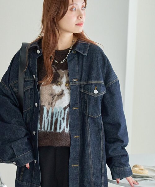 DISCOAT（ディスコート）の「【WEB限定】アソートアニマルジャガードニット《ユニセックス》（ニット/セーター・レディース・ブラウン/ネイビー/グリーン・FREE）」の14枚目の写真