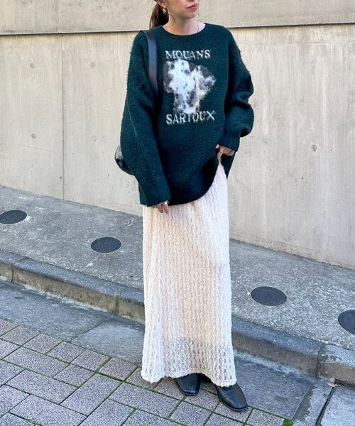 DISCOAT（ディスコート）の「【WEB限定】アソートアニマルジャガードニット《ユニセックス》（ニット/セーター・レディース・ブラウン/ネイビー/グリーン・FREE）」の22枚目の写真