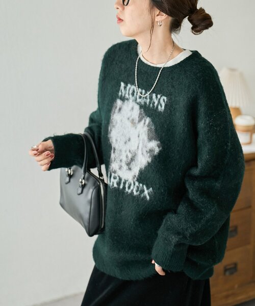 セール】【WEB限定】アソートアニマルジャガードニット《ユニセックス