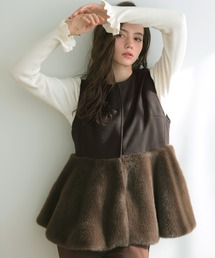 MERAKI | ペプラムファーベスト(ベスト)