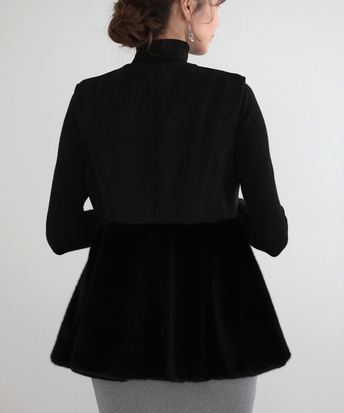 MERAKI（メラキ）の「ペプラムファーベスト（ベスト・レディース・ブラウン/アイボリー/ブラック・FREE）」の19枚目の写真