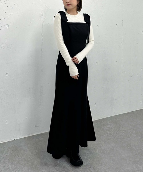 archives（アルシーヴ）の「２ｗａｙ肩リボンキャミワンピース（ワンピース・レディース・ベージュ/ブルーグレー/ブラック・MEDIUM）」の20枚目の写真