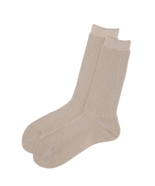 studio CLIP（スタディオクリップ）の「あったかラメソックス（ソックス/靴下・レディース・ベージュ/ブラウン/ブラック・FREE）」の3枚目の写真
