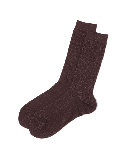 studio CLIP（スタディオクリップ）の「あったかラメソックス（ソックス/靴下・レディース・ベージュ/ブラウン/ブラック・FREE）」の2枚目の写真