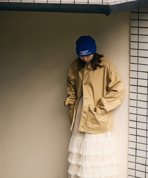 THE BAREFOOT(ベアフット)の「フロント 刺繍 英字ロゴ ビーニー(ニットキャップ/ビーニー・レディース・ブラック/グレー/ブルー/ベージュ/オリーブドラブ/バーガンディー・FREE)」の10枚目の写真