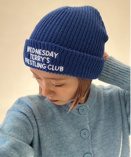 THE BAREFOOT(ベアフット)の「フロント 刺繍 英字ロゴ ビーニー(ニットキャップ/ビーニー・レディース・ブラック/グレー/ブルー/ベージュ/オリーブドラブ/バーガンディー・FREE)」の20枚目の写真