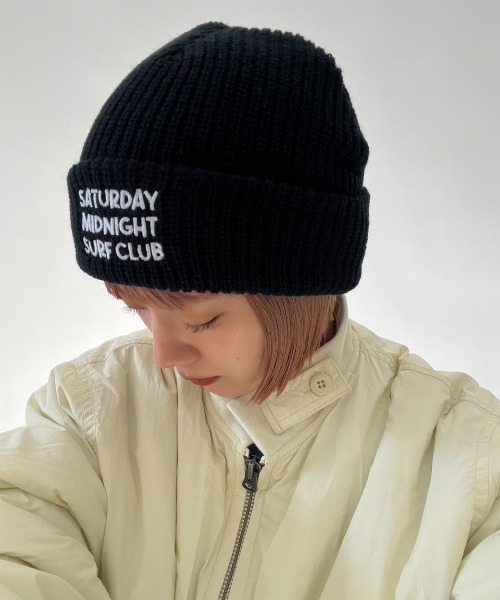 THE BAREFOOT(ベアフット)の「フロント 刺繍 英字ロゴ ビーニー(ニットキャップ/ビーニー・レディース・ブラック/グレー/ブルー/ベージュ/オリーブドラブ/バーガンディー・FREE)」の19枚目の写真