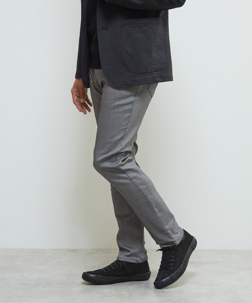 MEN'S MELROSE（メンズメルローズ）の「逆綾ハイパーストレッチ裏起毛スリムテーパード5ポケットパンツ（その他パンツ・メンズ・ライトグレー/ブラック/グレー・2/3/4/5）」の3枚目の写真