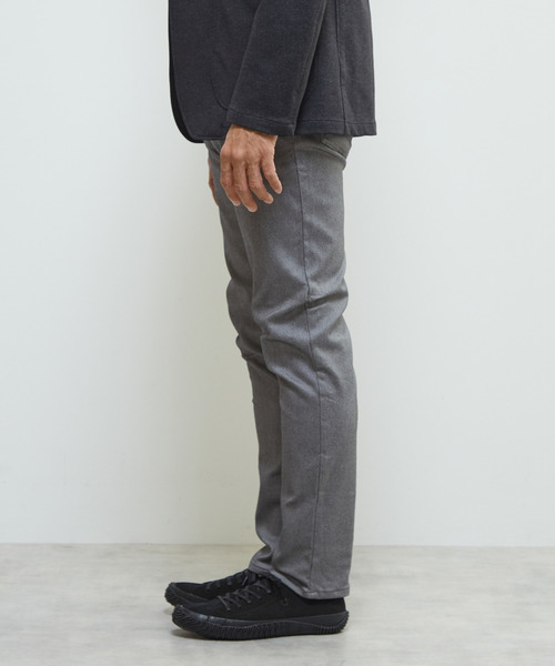 MEN'S MELROSE（メンズメルローズ）の「逆綾ハイパーストレッチ裏起毛スリムテーパード5ポケットパンツ（その他パンツ・メンズ・ライトグレー/ブラック/グレー・2/3/4/5）」の8枚目の写真