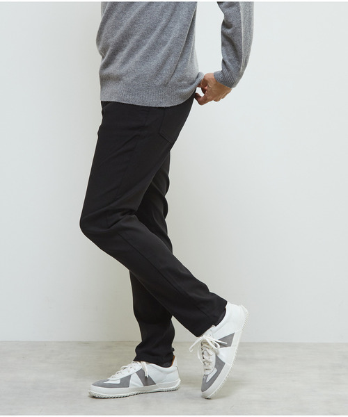 MEN'S MELROSE（メンズメルローズ）の「逆綾ハイパーストレッチ裏起毛スリムテーパード5ポケットパンツ（その他パンツ・メンズ・ライトグレー/ブラック/グレー・2/3/4/5）」の4枚目の写真