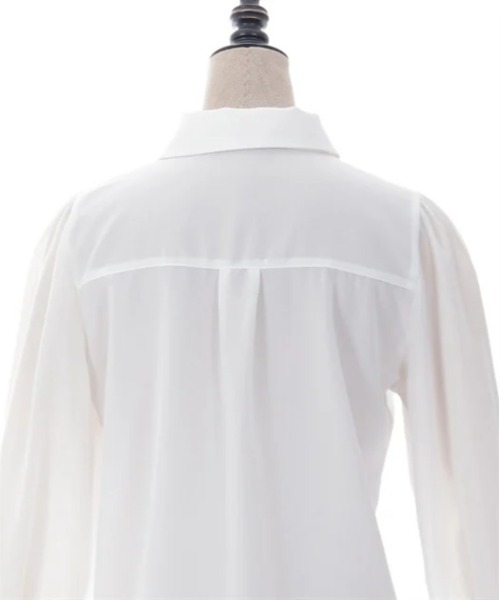 axes femme POETIQUE（アクシーズファムポエティック）の「ネクタイ付ラッフルフリルブラウス（シャツ/ブラウス・レディース・ホワイト/グレー/ブラック・MEDIUM）」の18枚目の写真