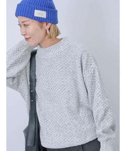 ミディアム　モールニットプルオーバー Samansa Mos2 blue（サマンサモスモスブルー）の「【帯電防止