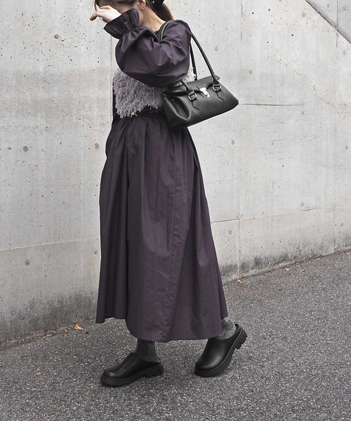 minia（ミニア）の「ボリュームサボシューズ（ローファー・レディース・ブラック/アイボリー・S/M/L/LL）」の21枚目の写真