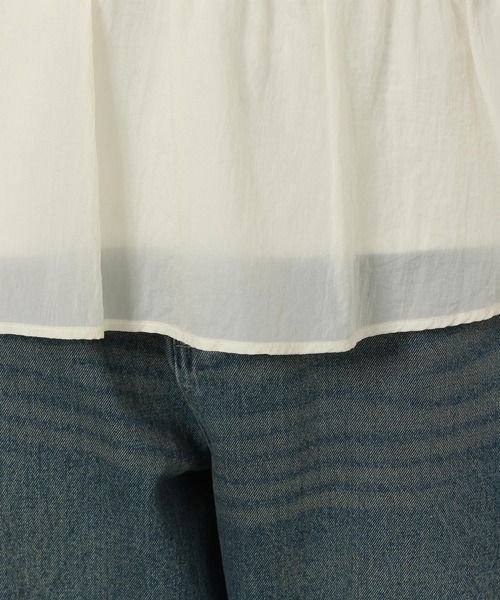 LAKOLE（ラコレ）の「ペプラムシアー裏毛プルオーバー / 291810（スウェット・レディース・ブラック/オフホワイト/アイボリー・FREE）」の19枚目の写真