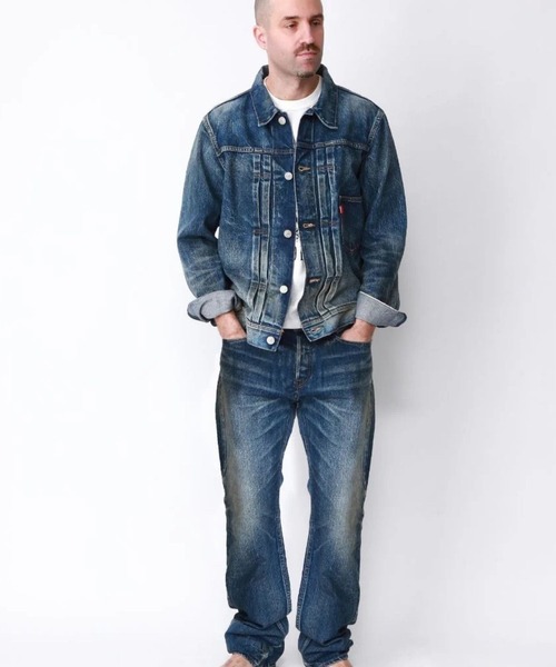 TMT（ティーエムティー）の「【HQ DENIM】 5P TAPERED(vintage processing.)（デニムパンツ・メンズ・インディゴブルー・MEDIUM/SMALL/LARGE/X-LARGE）」の4枚目の写真