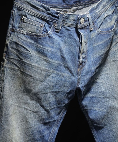 TMT（ティーエムティー）の「【HQ DENIM】 5P TAPERED(vintage processing.)（デニムパンツ・メンズ・インディゴブルー・MEDIUM/SMALL/LARGE/X-LARGE）」の5枚目の写真