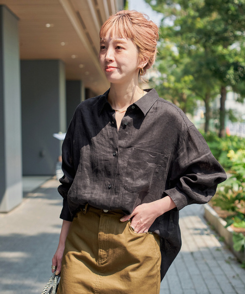 mao made MAO MADE（マオメイド） ベルギーリネン スタンダードT