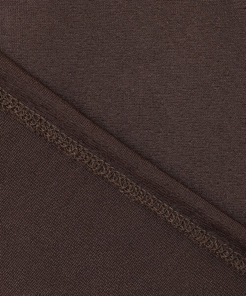 uncrave(アンクレイヴ)の「トリコットシフォン ハーフスリーブカットソー(Tシャツ/カットソー・レディース・ダークブラウン系/スカイブルー系/ホワイト系/ブラック系・1/2)」の15枚目の写真