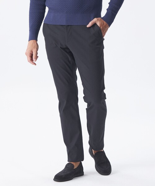 【新品タグ付】EPOCA UOMO　パンツ　52　ネイビー系　総柄　日本製 EPOCA UOMO エポカ ウォモ パンツ クロップドパンツ アンクル