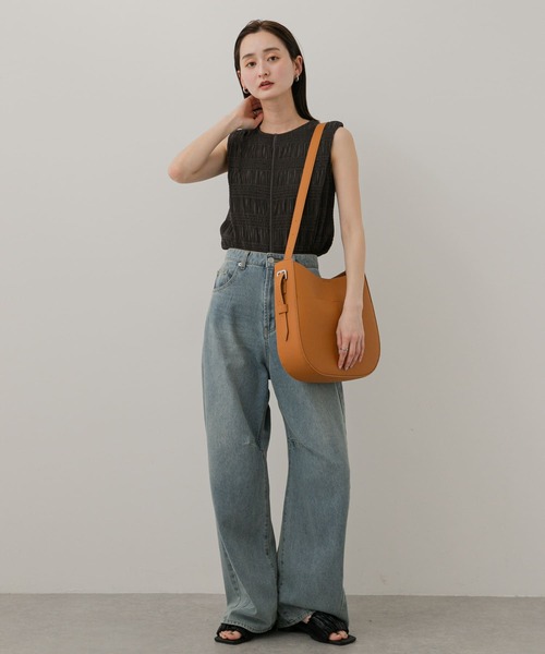 SENSE OF PLACE by URBAN RESEARCH(センスオブプレイスバイアーバンリサーチ)の「アウトポケットビッグショルダーバッグ(ショルダーバッグ・レディース・ブラック/ブラウン/アイボリー・ONE)」の15枚目の写真