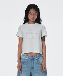 A'GEM/9 × .kom 『AMESWORLDWIDE/アメスワールドワイド』 AMES APPLIQUE TEE/アメスアップリケTEE
