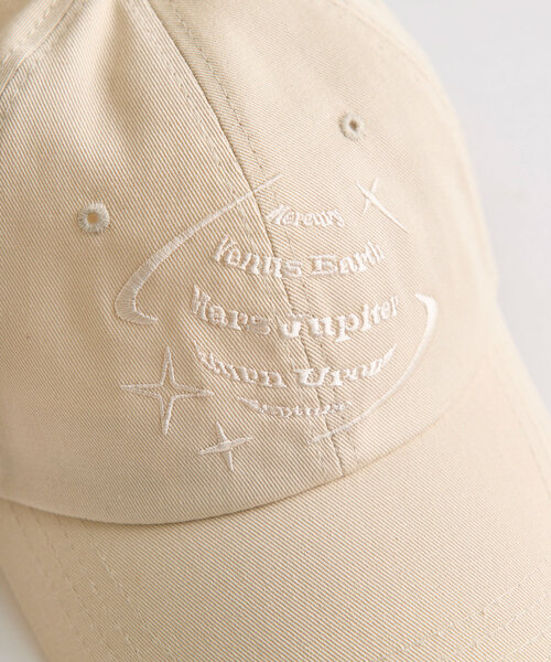 OLIVE des OLIVE（オリーブデオリーブ）の「ツイル刺繍入りキャップ（その他小物・レディース・ブラック/アイボリー・FREE）」の18枚目の写真