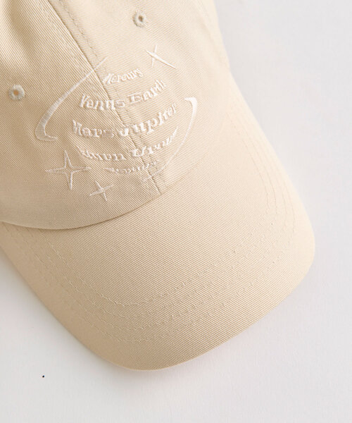 OLIVE des OLIVE（オリーブデオリーブ）の「ツイル刺繍入りキャップ（その他小物・レディース・ブラック/アイボリー・FREE）」の19枚目の写真