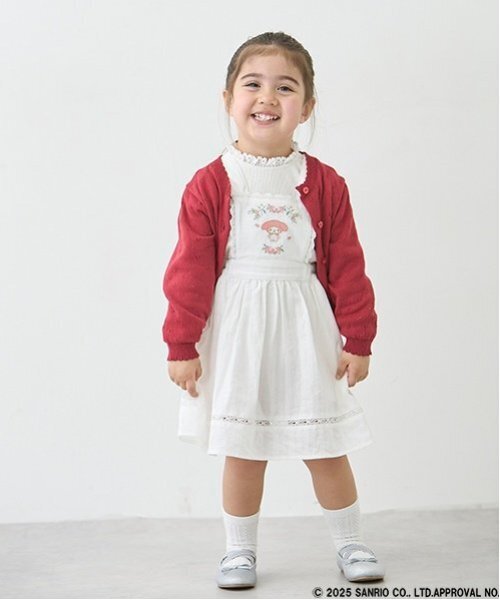 petit main(プティマイン)の「【リンク】針抜きカーディガン(キッズ)(カーディガン/ボレロ・キッズ・レッド/イエロー/オフホワイト・S/M/L)」の7枚目の写真