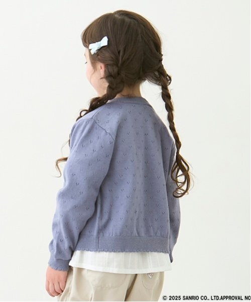 petit main(プティマイン)の「【リンク】針抜きカーディガン(キッズ)(カーディガン/ボレロ・キッズ・レッド/イエロー/オフホワイト・S/M/L)」の10枚目の写真