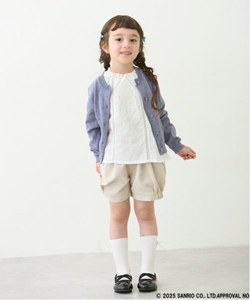 petit main(プティマイン)の「【リンク】針抜きカーディガン(キッズ)(カーディガン/ボレロ・キッズ・レッド/イエロー/オフホワイト・S/M/L)」の11枚目の写真