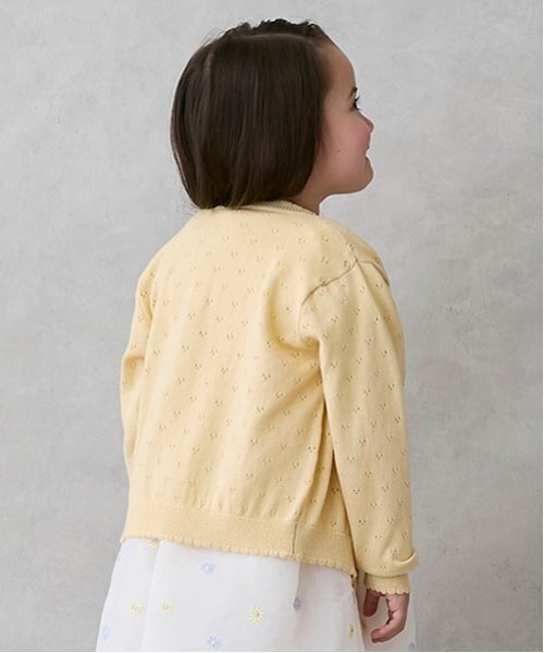 petit main(プティマイン)の「【リンク】針抜きカーディガン(キッズ)(カーディガン/ボレロ・キッズ・レッド/イエロー/オフホワイト・S/M/L)」の18枚目の写真